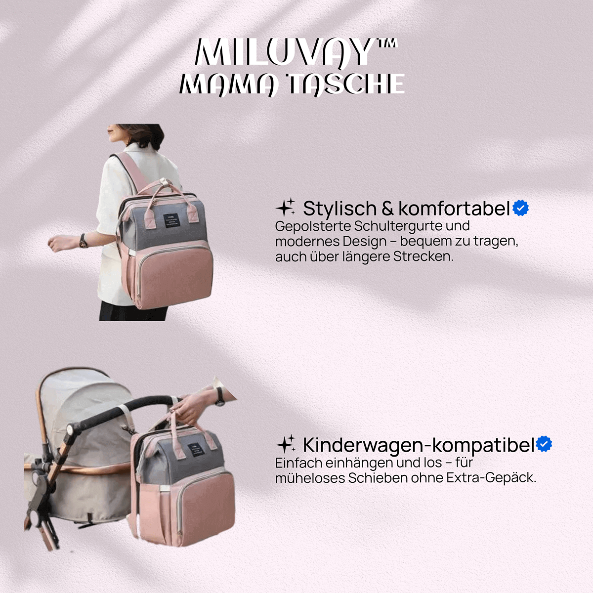 Miluvay™ Mama Tasche 3-in-1 Wickelrucksack & Babybett
