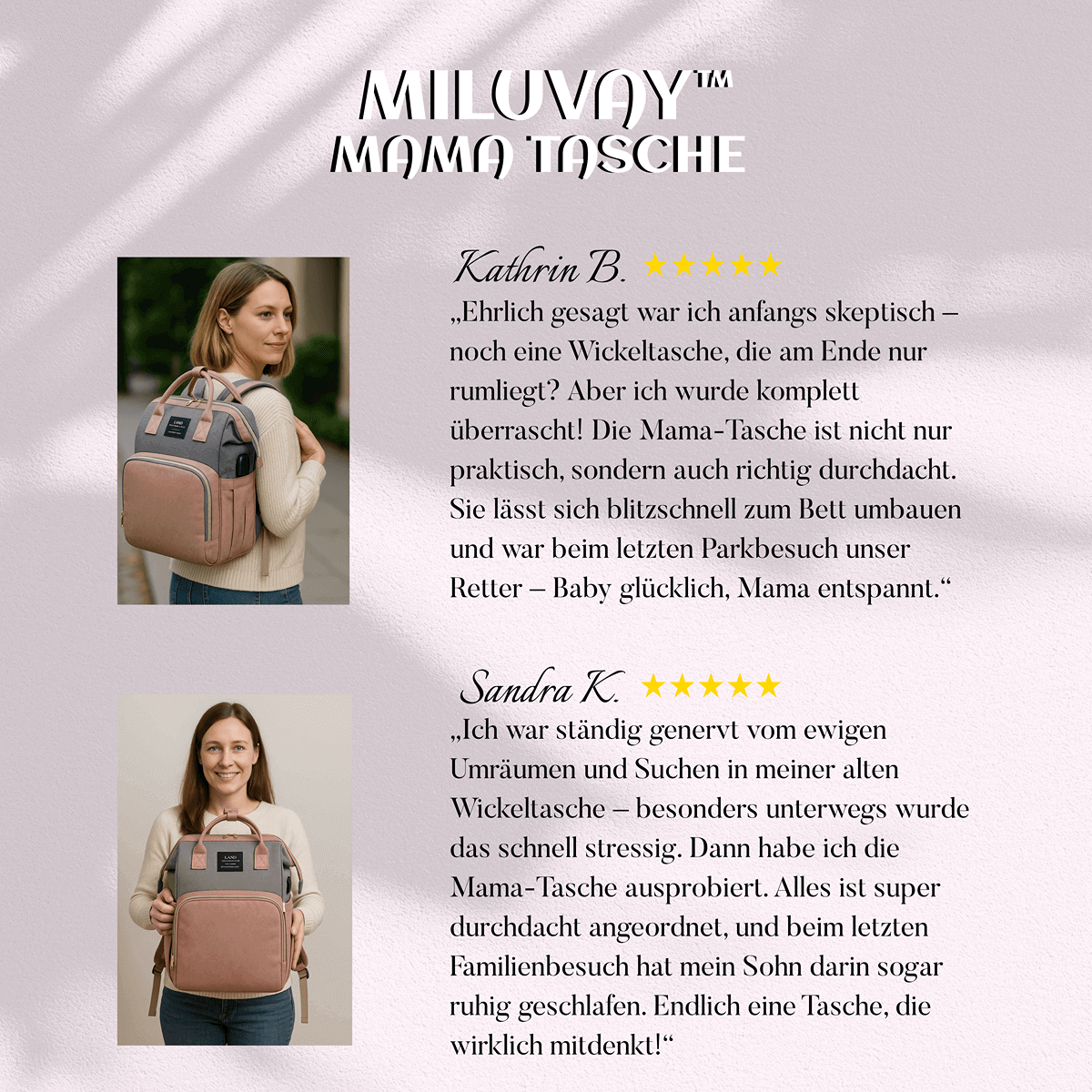 Miluvay™ Mama Tasche 3-in-1 Wickelrucksack & Babybett